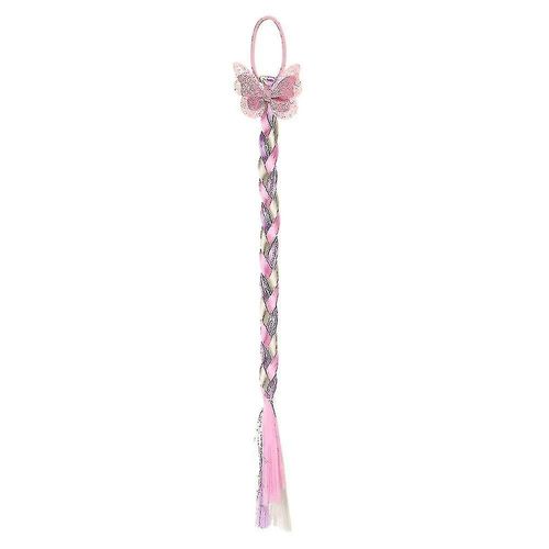 Robe De Vacances Enfant Twist Tresse Cheveux Anneau De Tête Perruque Perruque Perruque Tresses Arc Tressé 