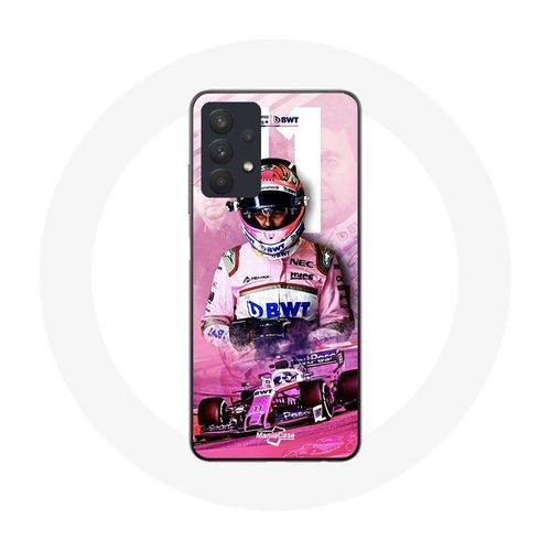 Coque Pour Samsung Galaxy A32 5g Formule 1 Sergio Pérez Pilote De F1 Rose