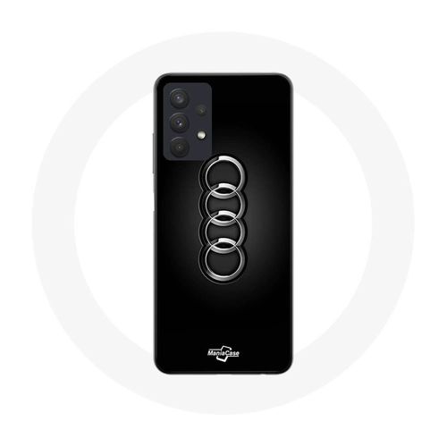 Coque Samsung Galaxy A32 4g Logo De Voiture Audi Front Noir