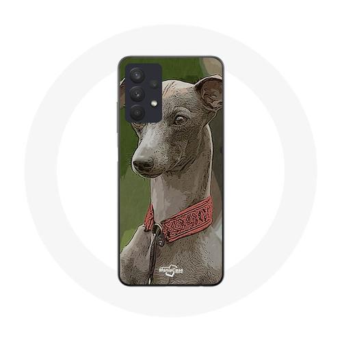 Coque Samsung Galaxy A32 4g Lévrier Greyhound Gris