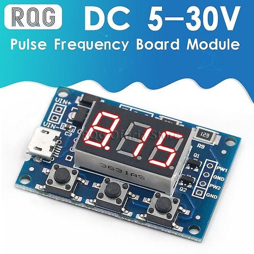 Micro Usb Dc 2ch réglable Pwm Générateur de signal Cycle d¿utilisation Module de fréquence d¿impulsion Tube d¿affichage LED numérique DC 5v 12v 24v DIY