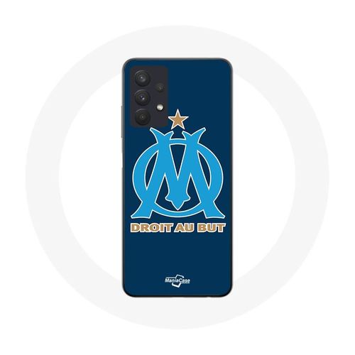 Coque Samsung Galaxy A32 4g Logo Om Olympique De Marseille Bleu Fond