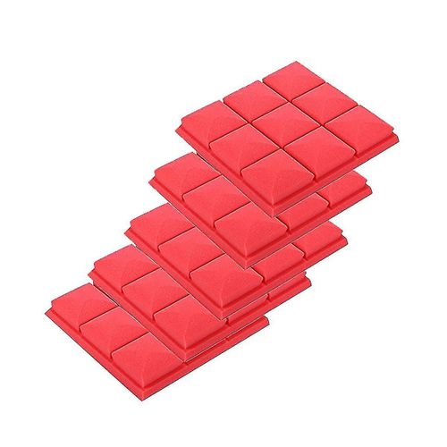 Panneaux de mousse acoustique, 5 Pack 30x30x5cm Mushroom Studio Wedge Tiles, Panneaux sonores Insonorisation Foam P