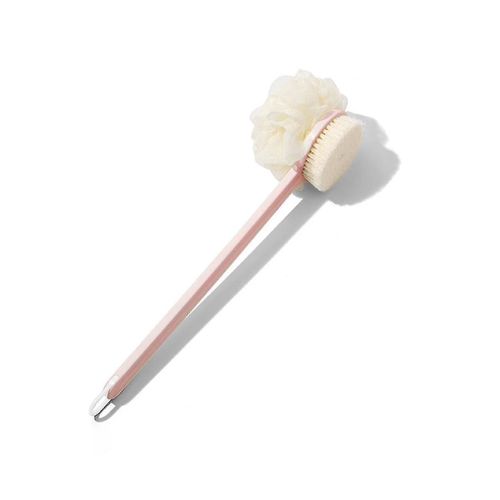 Artéfact De Bain À Long Manche Brosse De Bain À Poil Doux Frotter Les Cendres Frotter Avec De La Mousse Rose 