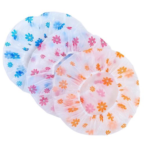 10pcs Imperméable À L¿Eau Point Bath Couverture De Cheveux Chapeau De Bain Élastique Chapeau De Bain Pour Femmes Salle De Bain Réutilisable Sho 
