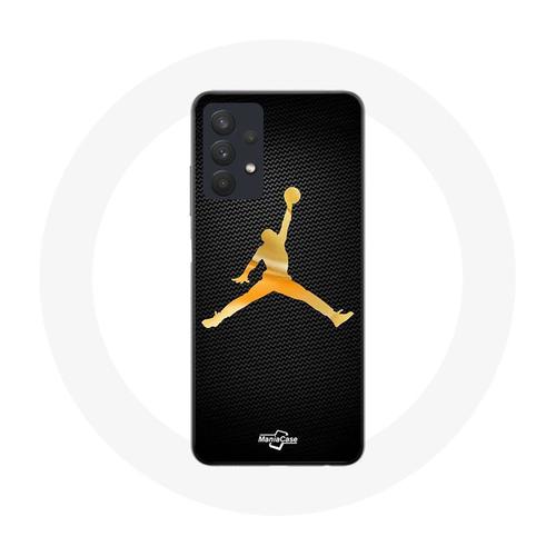 Coque Pour Samsung Galaxy A32 5g Air Michael Jordan Logo Jaune