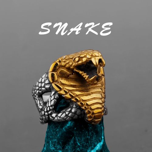 Bague En Acier Titane Pour Homme, Éléphant, Lion, Tigre, Léopard, Loup, Chien, Dragon, Oiseau, Serpent, Vache, Mouton, Punk, Hip Hop, Bijoux En Gros