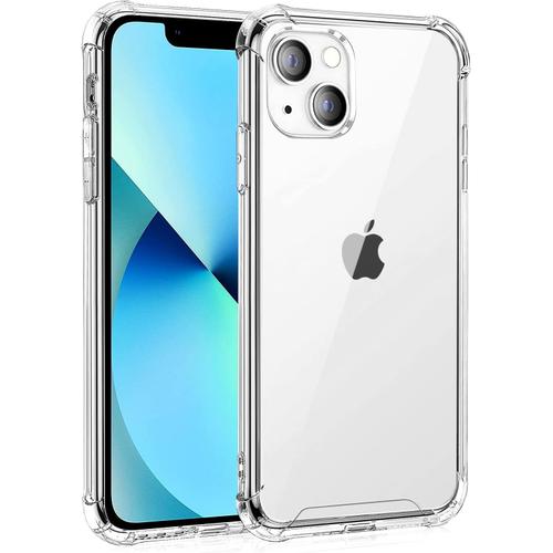 Coque Pour Iphone 13 Transparent 4 Coins Renforce