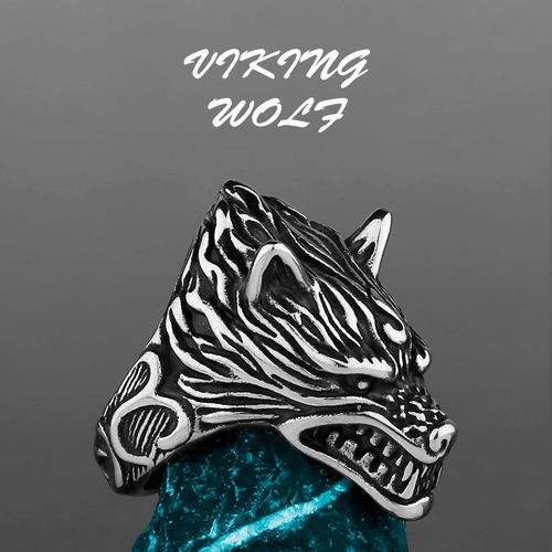 Bague En Acier Titane Pour Homme, Éléphant, Lion, Tigre, Léopard, Loup, Chien, Dragon, Oiseau, Serpent, Vache, Mouton, Punk, Hip Hop, Bijoux En Gros