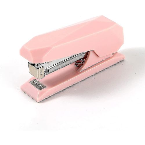 Agrafeuse Wekity Avec Agrafes, Petites Agrafeuses Robustes Pour Bureau (Rose)