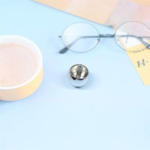 2pcs Tippe Top Métal Flip Over Top Acier Inoxydable Spinning Top Toy Gift, Or