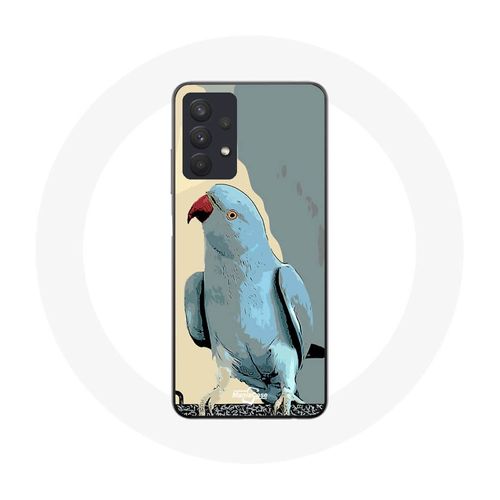 Coque Samsung Galaxy A32 4g Perruche À Collier Blue