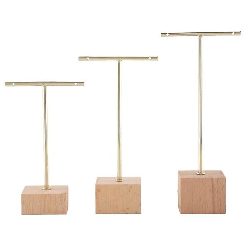 3 Pièces Mode T-Bar Bijoux Présentoir Support Support Suspendu