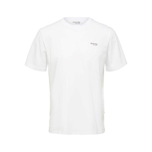 Selected Aspen Logo Tee Blanc