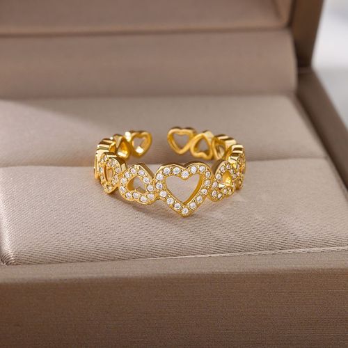 Bague Colorée En Forme De C¿Ur D'amour Pour Femme, Anneau Ouvert Réglable, Goutte À Goutte D'huile Douce, Émail, Matiques En Métal, Bijoux De Couple, Nouveau
