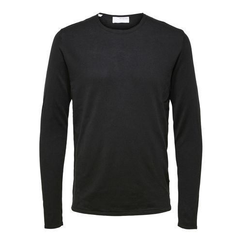 Selected Rocks Knit Crew Neck Zwart Noir