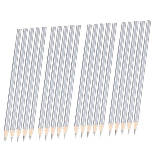 20 Pack Silver Welders Pencil Metallic Silver Marking Pencil Pour Les Travailleurs De La Construction Metalwork Plu