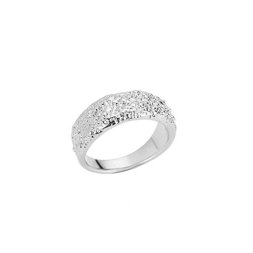 Bague Liquide Granuleuse À Bord Large Conviviale Ré En Acier Inoxydable Pour Femme, Bande De Promesse De Mariage, Bijoux De Document Doré, Cadeau De Charme D'anniversaire, Nouveau