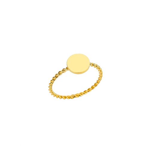 Bague Croix Papillon Torsadée En Acier Inoxydable Pour Femme, Document Doré Punk, Hip Hop Exquis, Cadeau De Fête D'anniversaire Des Travailleurs, Mode