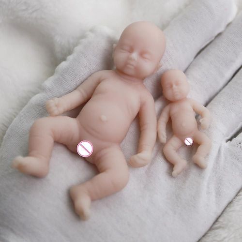 4 Pouces Garçon Micro Prématuré Corps Entier En Silicone Bébé Poupée Mignon Doux Réaliste Mini Poupée Reborn Surprice Ch