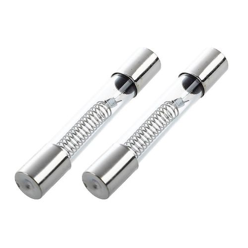 2 tubes fusibles axiaux en verre de 2 x 0.65a 5kv 6mm x 40mm compatibles avec le four Miniwave