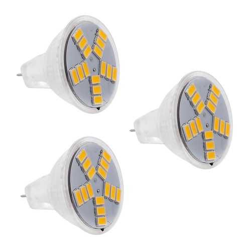 3x 7w Mr11 Gu4 600lm Led Ampoule Lampe 15 5630smd Lumière Blanche Chaude