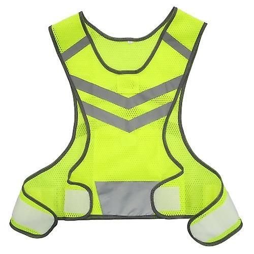 Sports De Plein Air Running Gilet Réfléchissant Réglable Maille Légère Équipement De Sécurité Pour Femmes Hommes Jogging