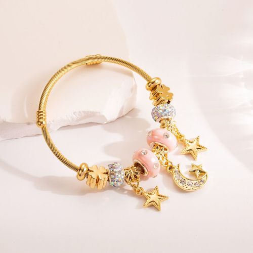 Sion L-Bracelet En Acier Inoxydable Pour Femme, Papillon, Coeur D'amour, Métal, Eau Verte, Bracelets De Luxe, Accessoires De Bijoux