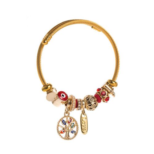 Sion L-Bracelet En Acier Inoxydable Pour Femme, Papillon, Coeur D'amour, Métal, Eau Verte, Bracelets De Luxe, Accessoires De Bijoux