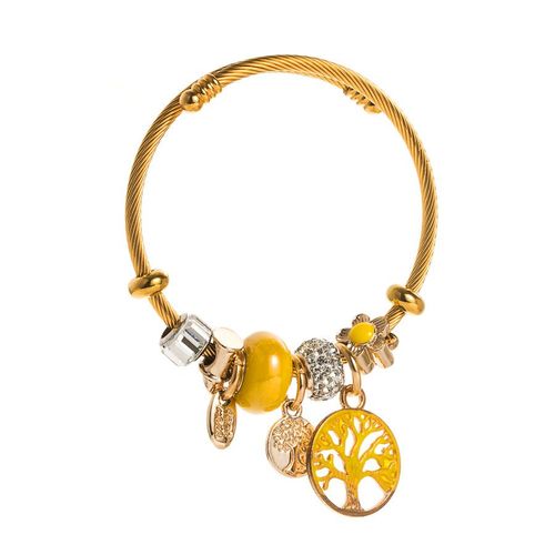 Sion L-Bracelet En Acier Inoxydable Pour Femme, Papillon, Coeur D'amour, Métal, Eau Verte, Bracelets De Luxe, Accessoires De Bijoux