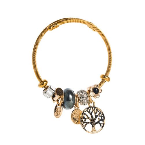 Sion L-Bracelet En Acier Inoxydable Pour Femme, Papillon, Coeur D'amour, Métal, Eau Verte, Bracelets De Luxe, Accessoires De Bijoux