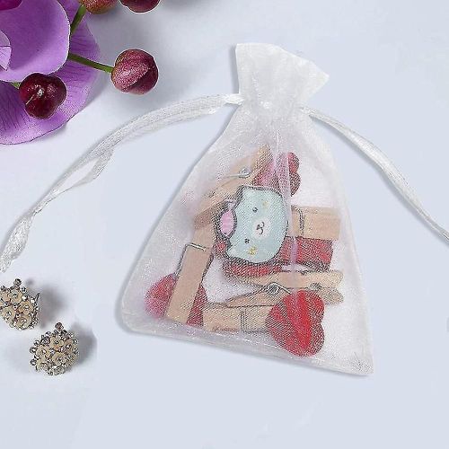 Pendentif Angel, Avec Porte-Clés Pendentif Étoile Lucky Favors Mariage Baptême Fille Ange Avec Sac En Organza