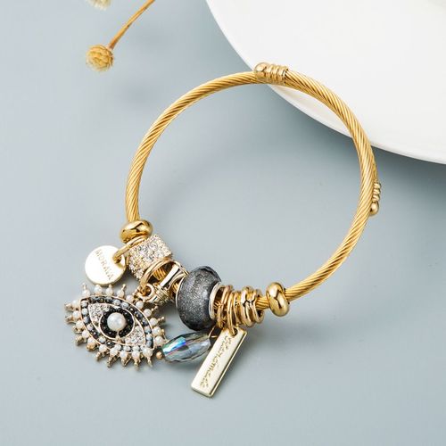 Sion L-Bracelet En Acier Inoxydable Pour Femme, Papillon, Coeur D'amour, Métal, Eau Verte, Bracelets De Luxe, Accessoires De Bijoux