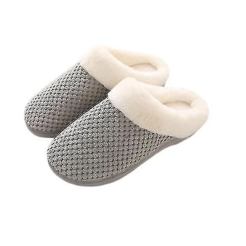 Accueil Pantoufles En Coton Éponge Haute Élastique Pantoufles En Coton Épais Intérieur Chaussures Chaudes Pour Hommes Et Femmes