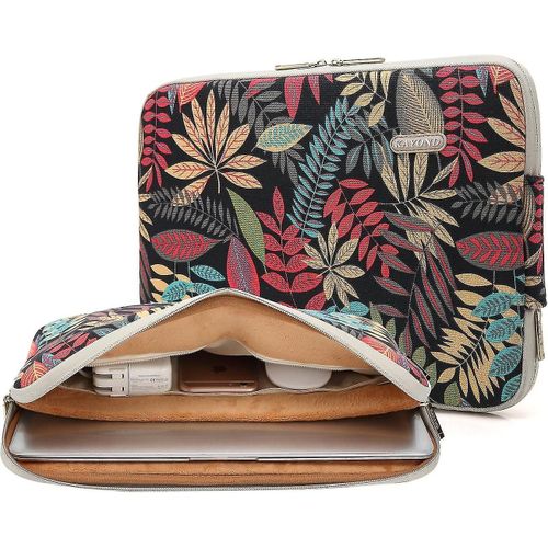 Toile résistante à l¿eau pour sac de pochette d¿ordinateur portable de 13-13,3 pouces (13-13,3 pouces, série Forest noir)