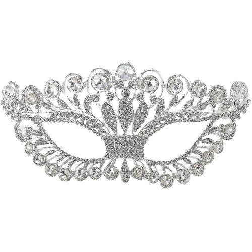 Mascarade Masque Luxury Diamond Strass Fancy Mask Party Crown Mask Pour Femmes Dame
