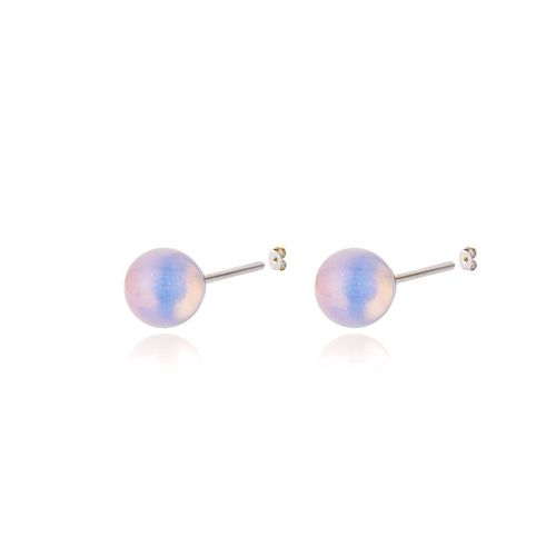 Boucles D'oreilles Rondes En Pierre Naturelle De Nouah Pour Femme, Bijoux En Acier Inoxydable, ¿Il De Tigre, Agate, Fait À La Main, 10mm