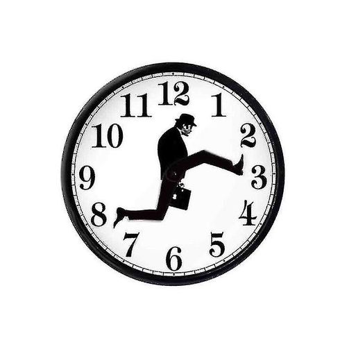 Monty Python Inspired Silly Walk Horloge murale Créative Silent Mute Horloge Art mural pour la maison