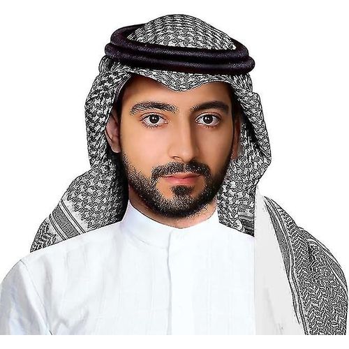 Keffieh Arabe Para Hombre Turbante Musulman Palestine Foulard Saudi Arabic Agal Sheik Gorros Costume Pour Homme