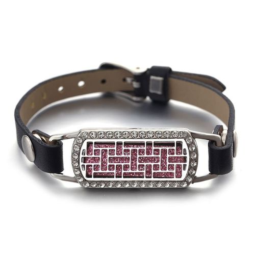 Bracelets En Cuir Rectangulaires En Acier Inoxydable Rose Doré, Bijoux D'arôme Multi-Styles, Parfum, Huile Essentielle, Médaillon Magnétique
