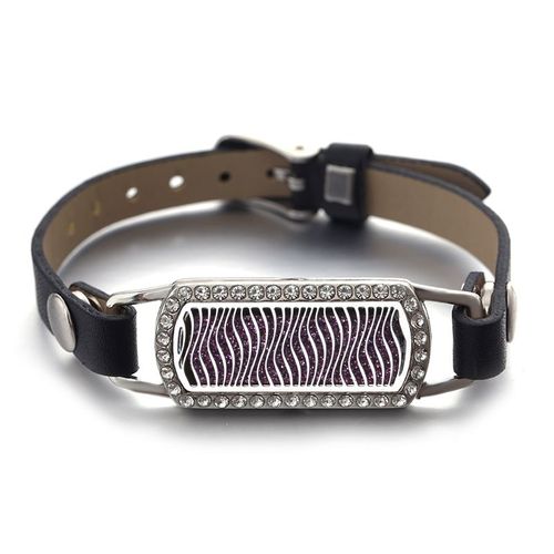 Bracelets En Cuir Rectangulaires En Acier Inoxydable Rose Doré, Bijoux D'arôme Multi-Styles, Parfum, Huile Essentielle, Médaillon Magnétique