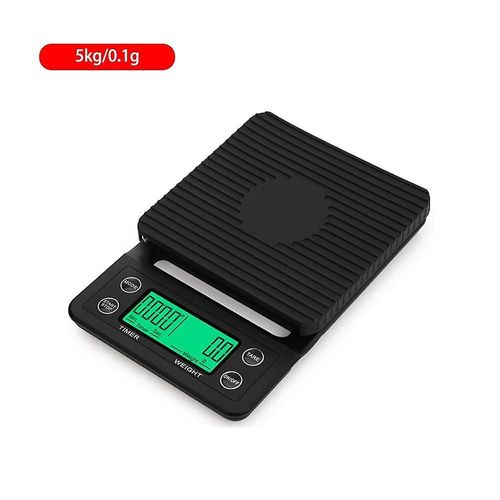 Balance à café goutte à goutte avec minuterie, balance électronique numérique portable de haute précision, LCD, 3 kg / 0,1 g, 5 kg / 0,1 g