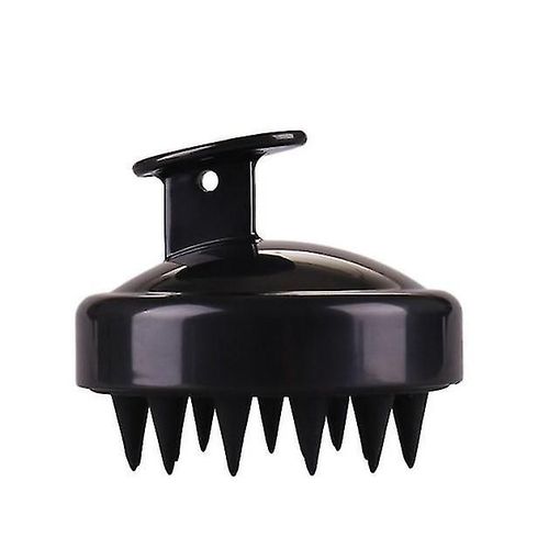 Scalp Masseur Peigne Lavage De Cheveux Tête Massage Brosse Bain Douche Outil De Nettoyage Noir 