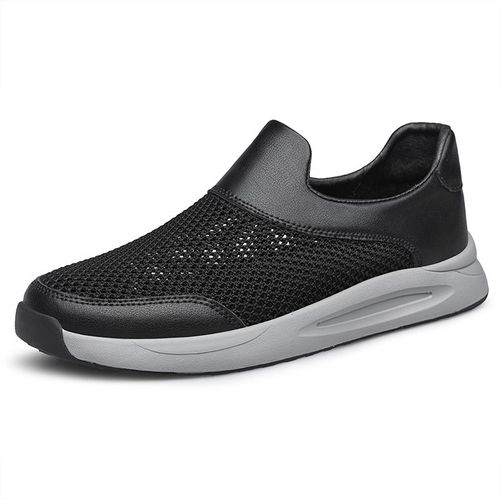 Chaussures D¿Été Pour Hommes Flyweave Mesh Surface Respirante Léger Semelle Souple Sneakers Casual Chaussures De Marche Pour Hommes - 43