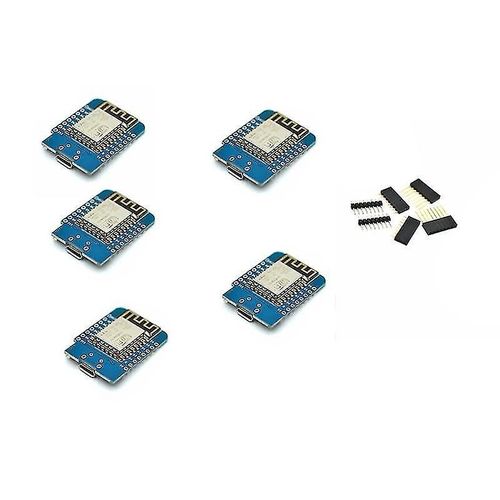 5 Pcs Esp8266 Esp-12f Nodemcu Mini D1 Module Wemos Lua Wifi Internet Development Board Compatible wi