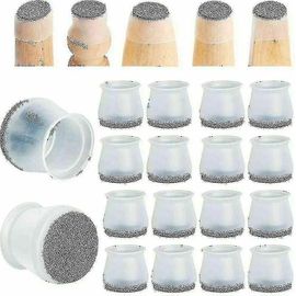 24pcs Ruby Slider Chair Leg Protector Pour Planchers De Bois Franc S¿Adapte À Toutes Les Formes De Chaise