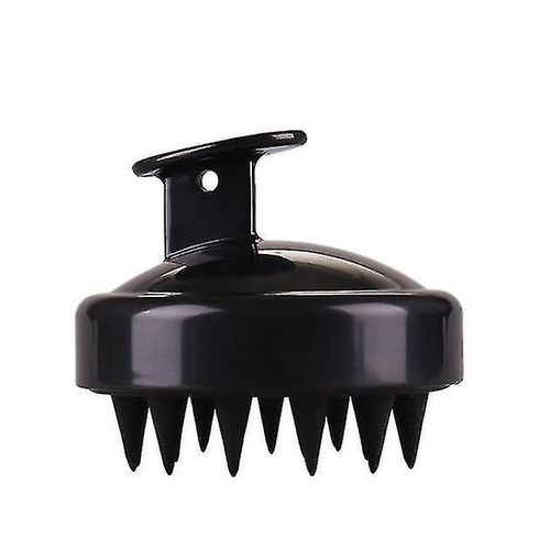 Scalp Masseur Peigne Lavage De Cheveux Tête Massage Brosse Bain Douche Outil De Nettoyage Noir 
