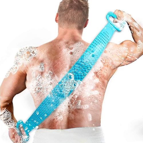 Mise À Niveau Brosse Arrière Brosse Corps Brosse 90 Cm Inmorven, Gommage Dos Silicone Brosse De Bain, Brosse De Massage Silicone Cellulite Crème Aide Pour Le Dos Peeling Corps Pied 