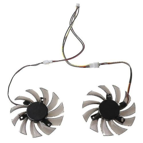 2pcs T128010sm 75mm 3pin Ventilateur de refroidissement pour Gtx 460 465 560 Ti 580 650 750ti Gt440 Gt610 Gt730 Carte graphique Cooler Fan