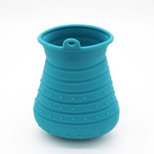 Pet Dog Silicone Brosse De Nettoyage Des Pieds Bleu Moyen